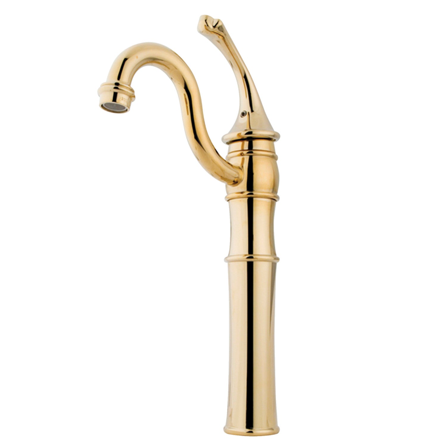 Kingston Heirloom KB3422GL - Georgian Single-Handle 1-Hole Deck Mount Vessel Faucet, Polished Brass — image 1